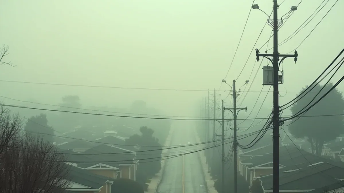 Wartime-era Richmond housing under damp bay-edge air